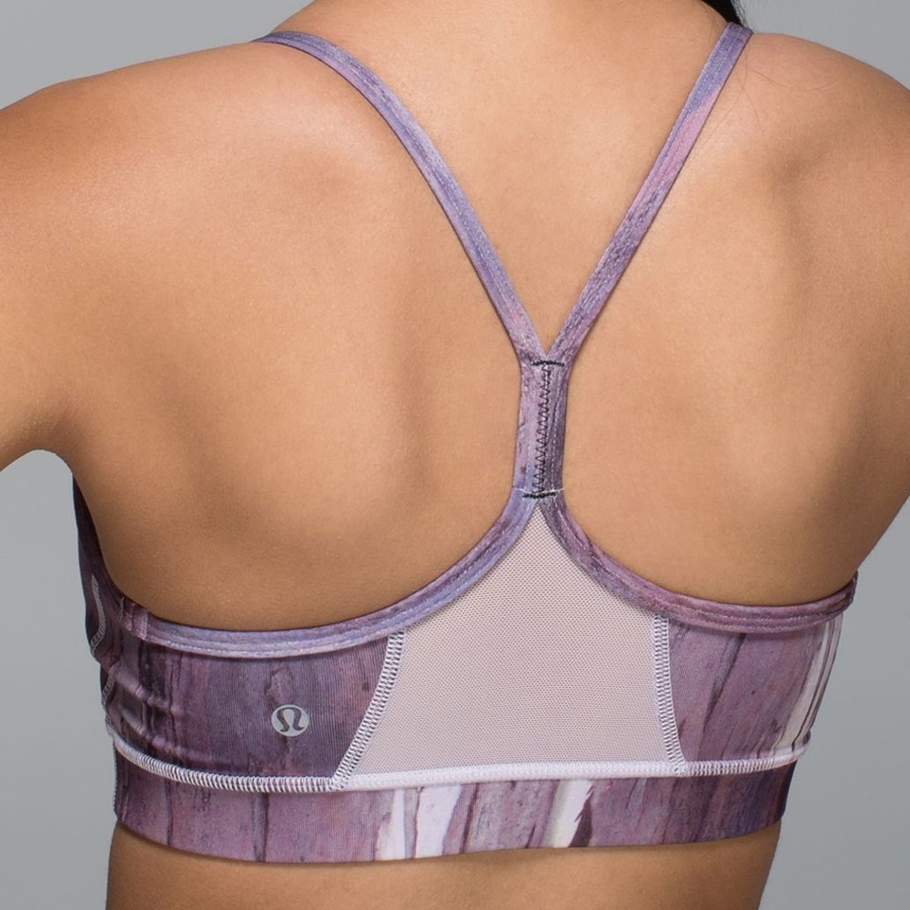 Lululemon Flow Y Bra IV Mini Haz Storm Mauve 8 - Picture 2 of 6